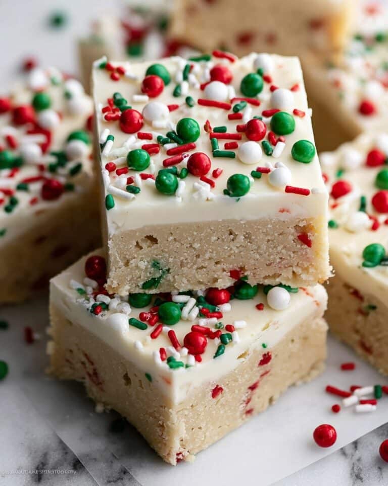 Christmas Sugar Cookie Bars Recipe