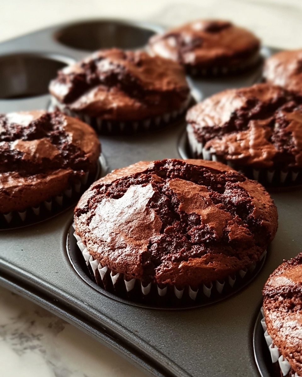 Gooey Brownie Muffins Recipe
