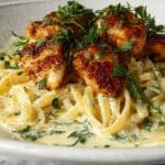 Lemon Garlic Butter Chicken with Creamy Parmesan Linguine Recipe