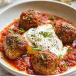 Ricotta Meatballs in Creamy Marinara Sauce Recipe