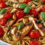 Healthy Bruschetta Chicken Pasta Recipe