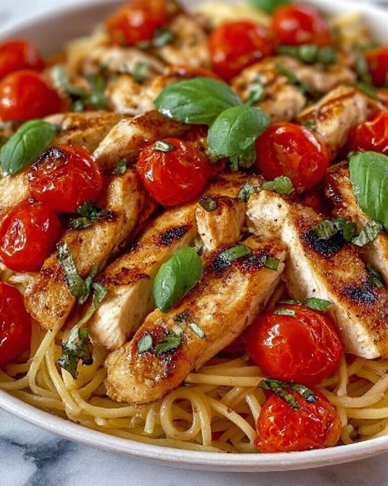 Healthy Bruschetta Chicken Pasta Recipe