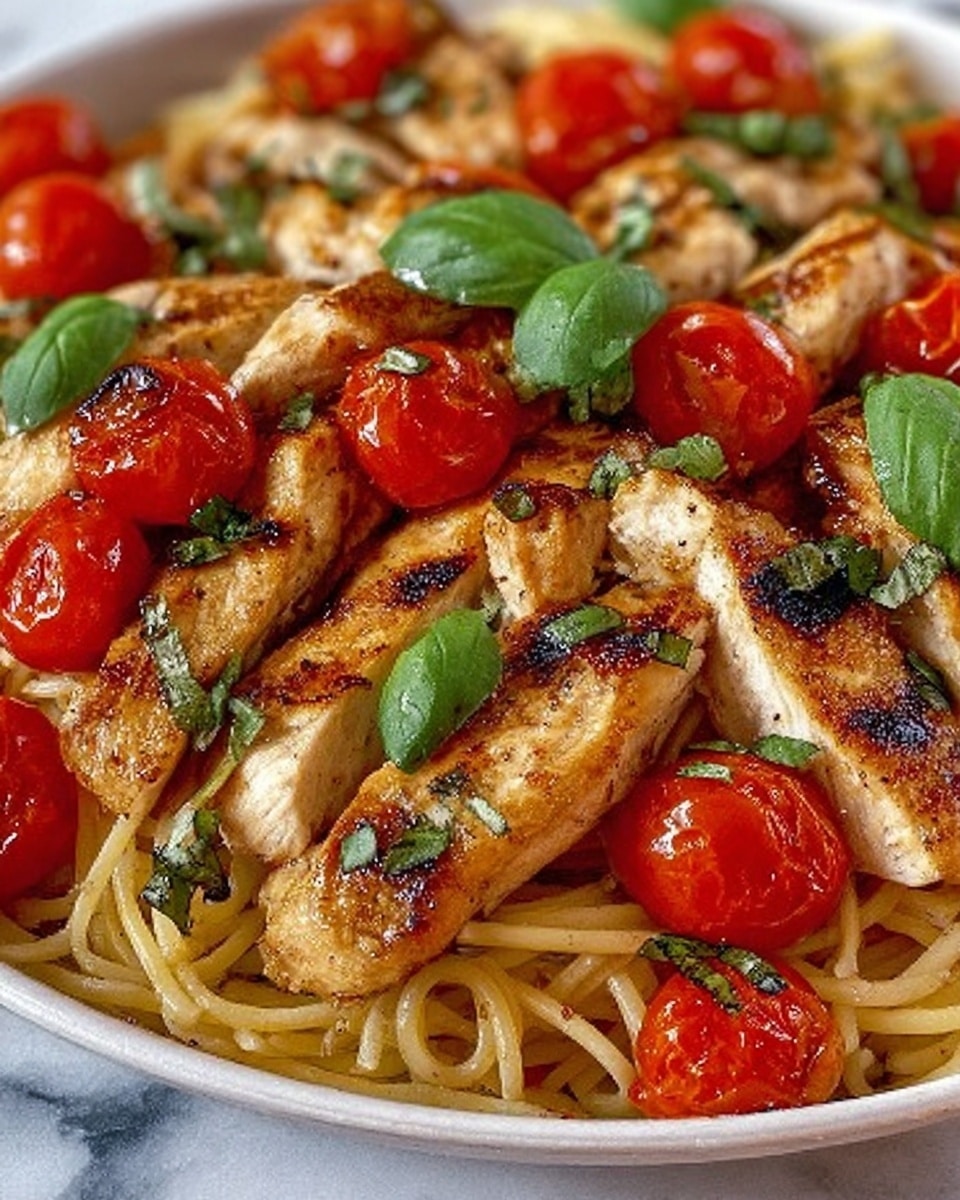 Healthy Bruschetta Chicken Pasta Recipe
