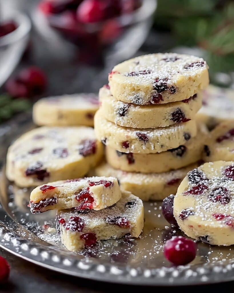 Cranberry Shortbread Cookies Recipe
