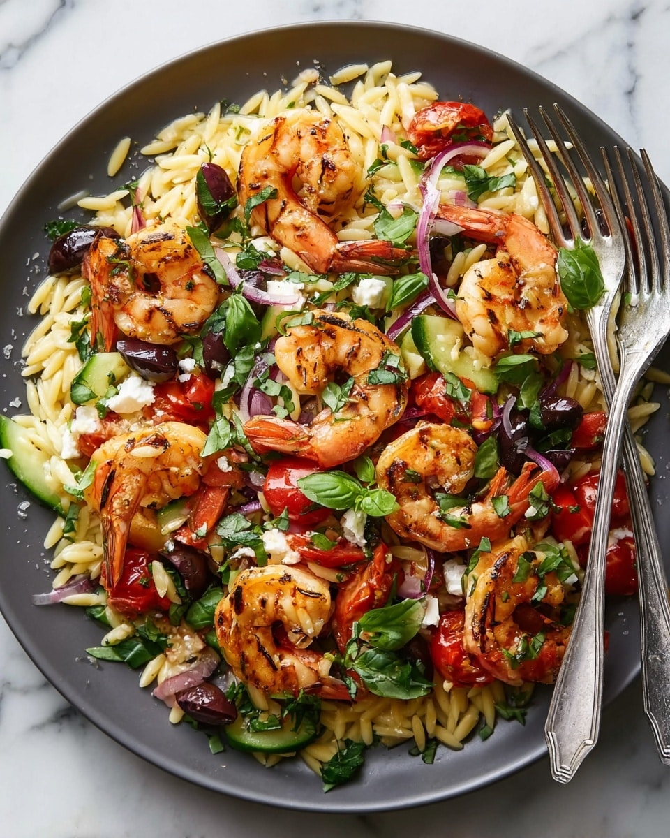 Shrimp Orzo with Feta and Lemon Recipe