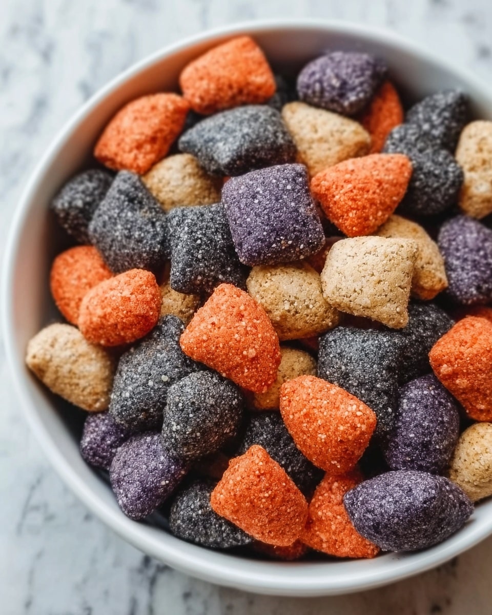 Halloween Muddy Buddies Snack Mix Recipe