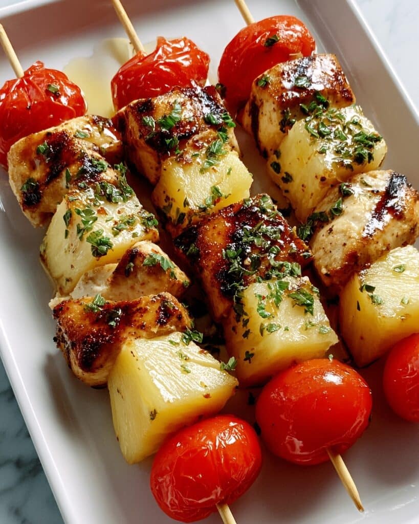 Cold Chicken-Cheese Kabobs Recipe