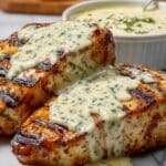 Grilled Stuffed Chicken with Cream Sauce Recipe