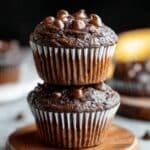 Dark Chocolate Banana Bread Muffins Recipe