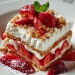 No Bake Strawberry Cheesecake Lasagna Recipe