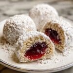 Raspberry-Filled Almond Snow Cookies Recipe