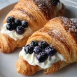 Blueberry & Ricotta Croissant with Honey Drizzle Recipe