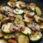 Skillet Zucchini and Mushrooms Recipe