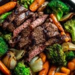 One Pan Balsamic Steak and Veggies Recipe