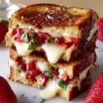 Strawberry Balsamic Brie Grilled Cheese Recipe