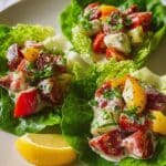 BLT Chicken Salad Lettuce Wraps Recipe
