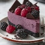 Dark Chocolate Blackberry Cheesecake Recipe