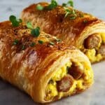 Sausage, Egg, and Cheese Breakfast Roll-Ups Recipe