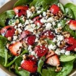 Spinach Strawberry Salad with Balsamic Poppy Seed Dressing Recipe