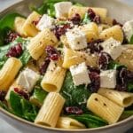 Feta & Cranberry Rigatoni Salad with Lemon Vinaigrette Recipe