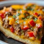 Cheesy Beef & Pepper Delight Recipe