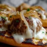 Cheesy French Onion Meatball Subs Recipe