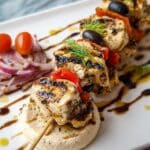 Greek Chicken Souvlaki with Tzatziki Recipe