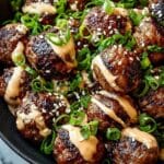 Korean BBQ Meatballs with Gochujang Glaze Recipe