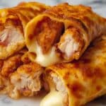 Air Fryer Hot Chicken and Cheese Wraps Recipe