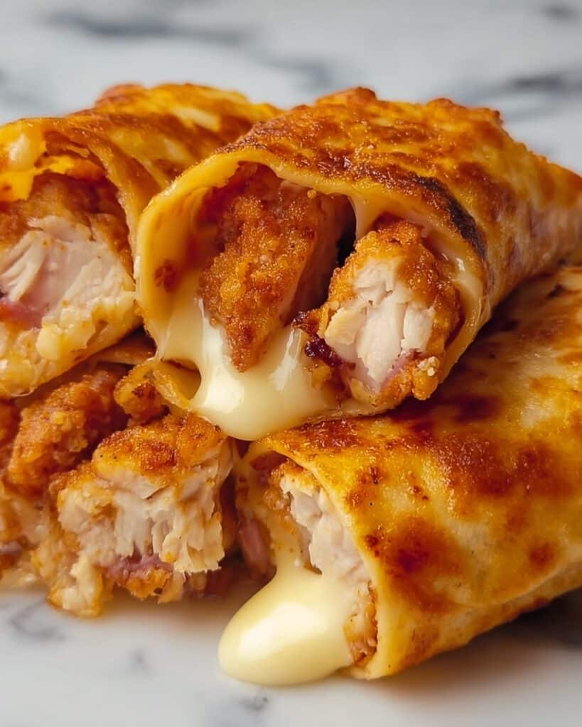 Air Fryer Hot Chicken and Cheese Wraps Recipe