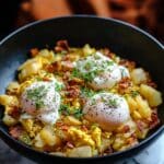 Potato and Egg Scramble with Bell Peppers and Cheese Recipe