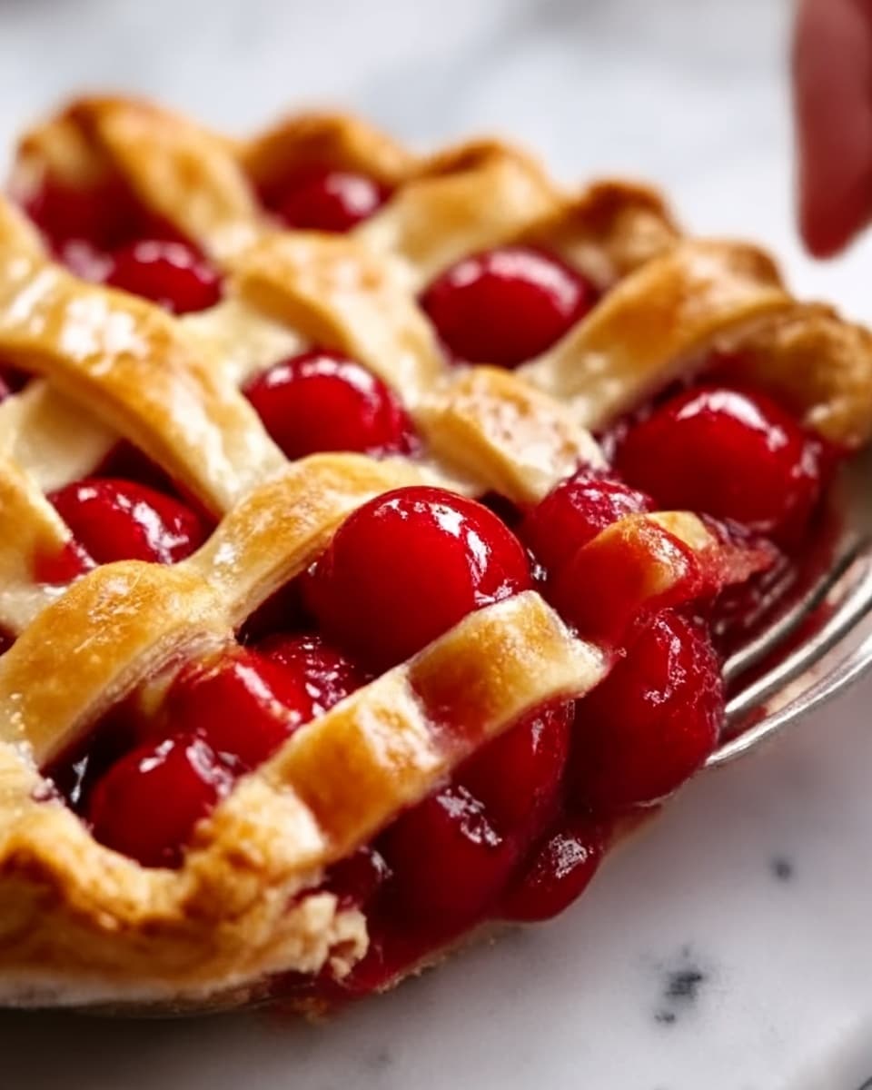 Fresh Cherry Pie with Lattice Crust Recipe - Recipe Image