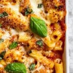 Chicken Parmesan Casserole with Penne Pasta Recipe