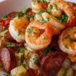Shrimp and Sausage Cabbage Bowl Recipe
