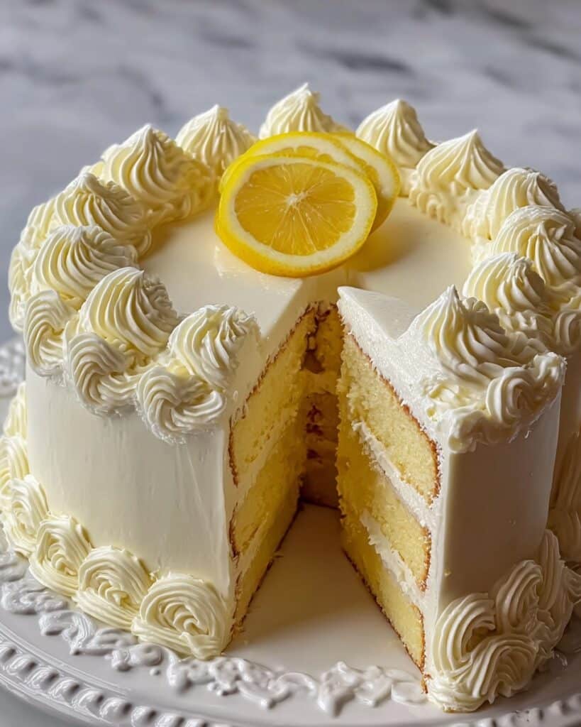 Italian Lemon Cream Cake Recipe