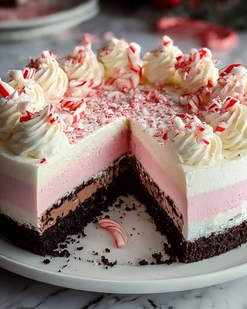 Ultimate Festive Peppermint Ice Cream Cake Recipe