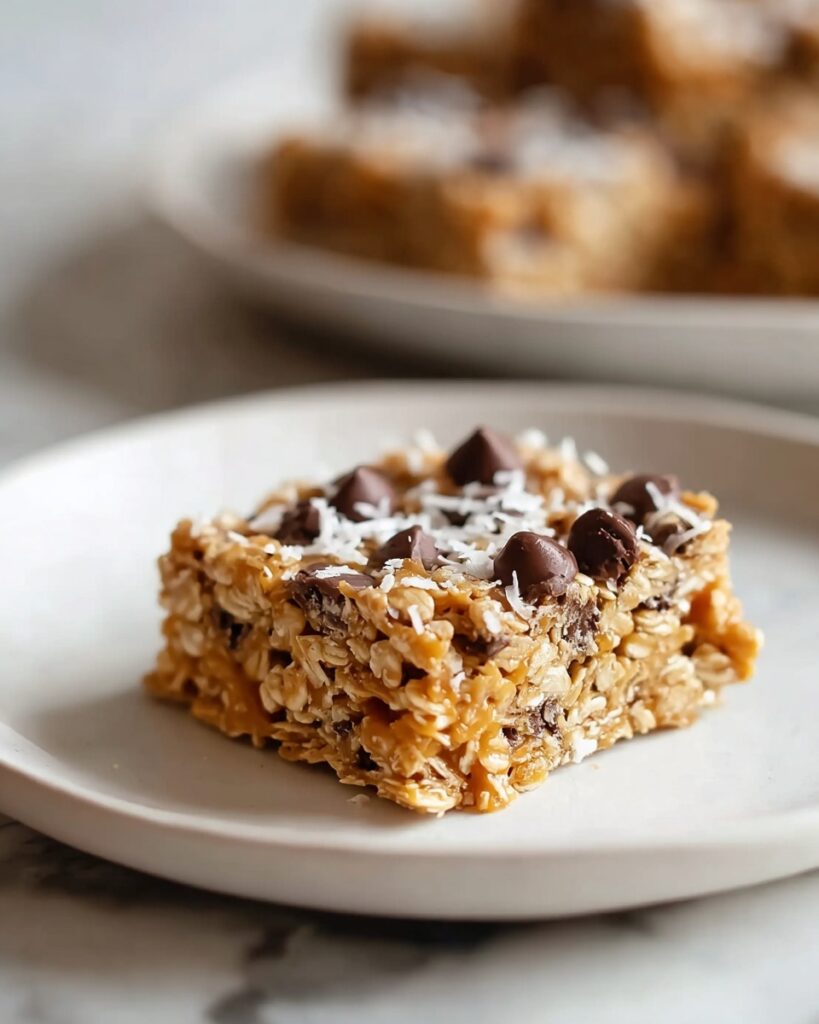 Baked Oatmeal Cake with Almonds, Chocolate Chips, and Coconut Recipe
