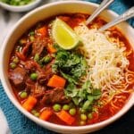 Bò Kho: Spicy Vietnamese Beef Stew with Noodles Recipe