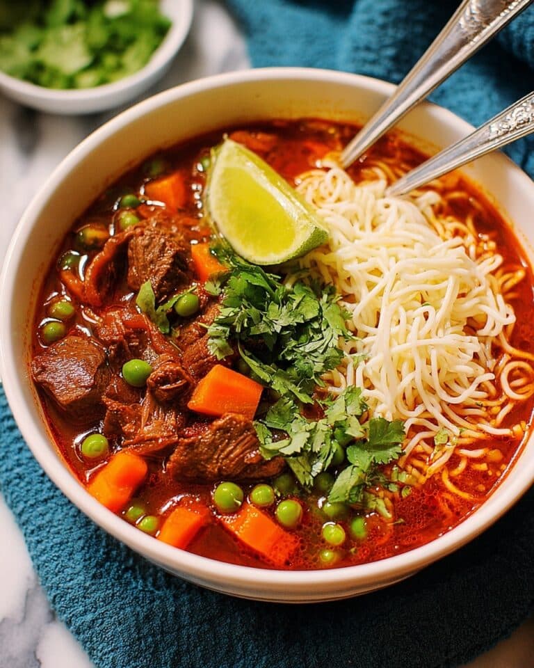 Bò Kho: Spicy Vietnamese Beef Stew with Noodles Recipe
