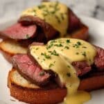 Grilled Beef Tenderloin Crostini with Béarnaise Sauce Recipe