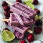 Cherry Lime Ice Pops Recipe