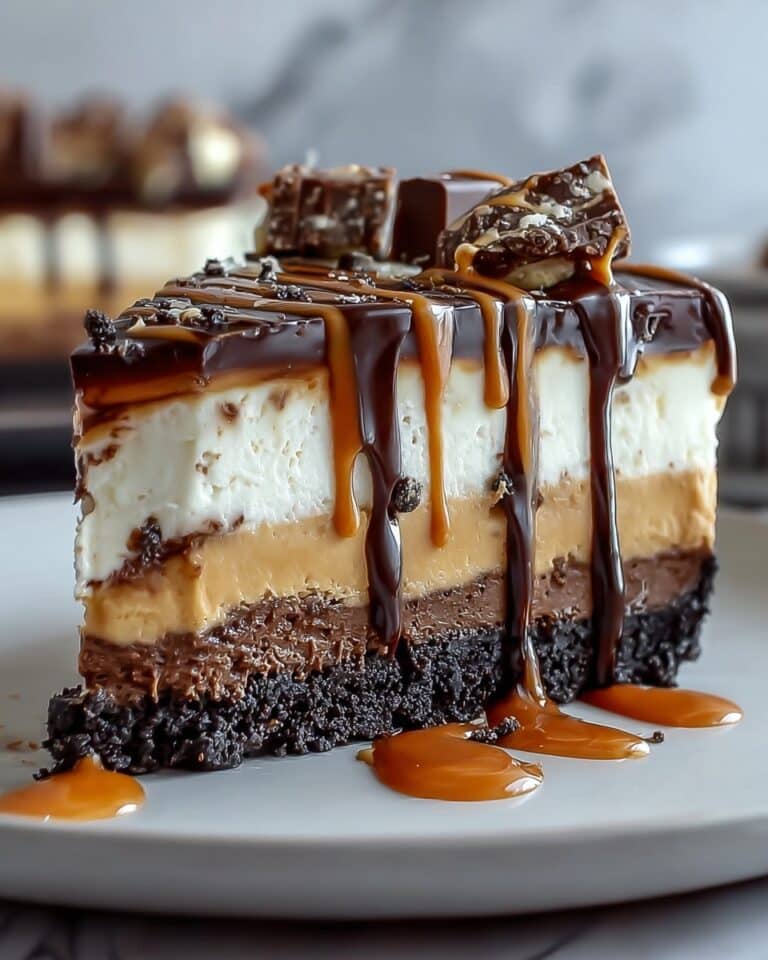 Caramel Brownie Cheesecake Recipe
