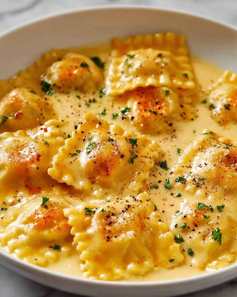Lobster Ravioli in Garlic Butter Sauce Recipe
