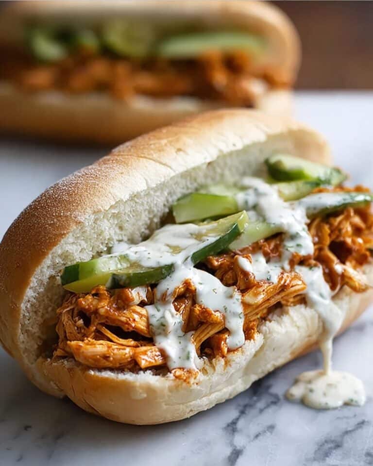 Buffalo Chicken Cheesesteak Sandwiches Recipe