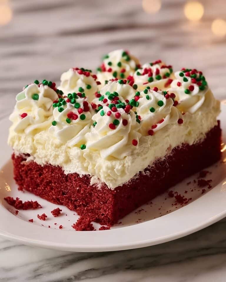 Christmas Red Velvet Poke Cake Recipe