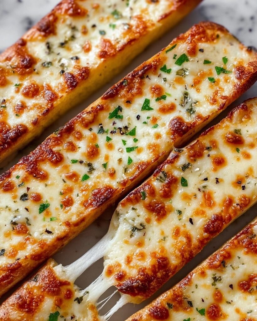 Homemade Cheesy Garlic Breadsticks Recipe