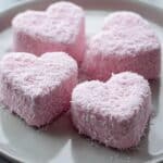 Pink Creamy Coconut Hearts Recipe