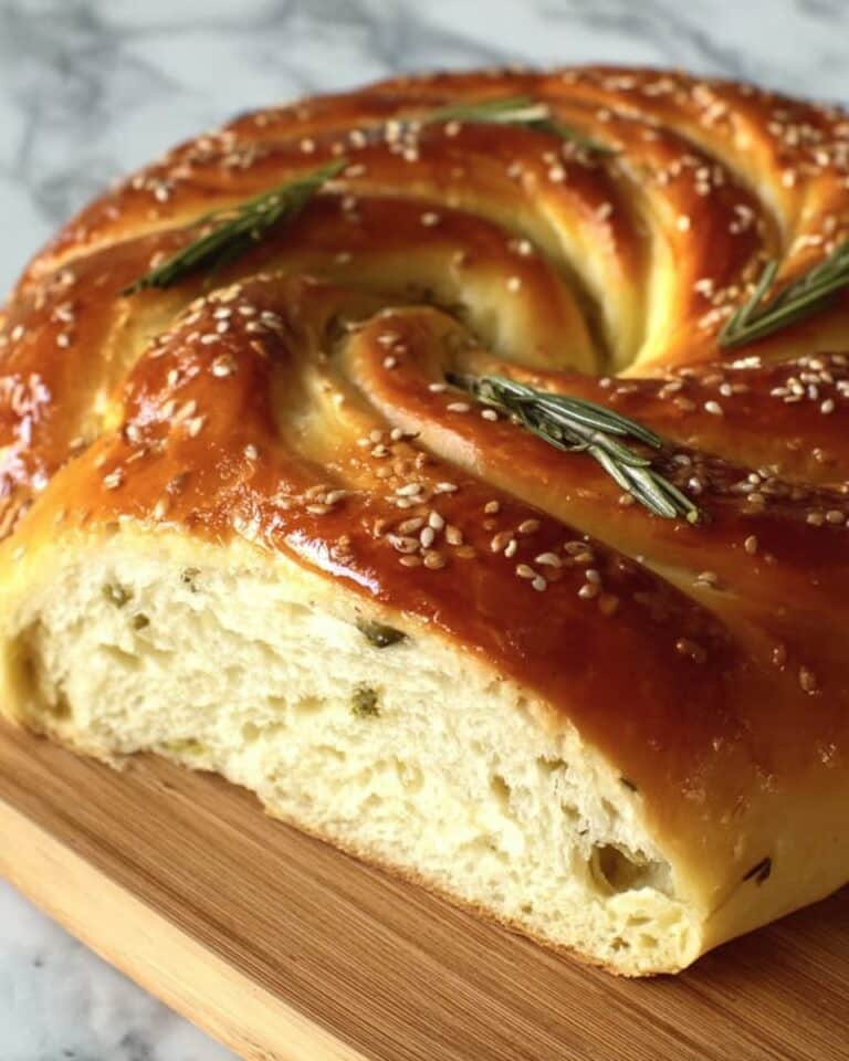 Rustic No Knead Rosemary Garlic Bread Recipe