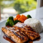 Salmon Teriyaki with Steamed Rice Recipe