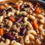 Pasta E Fagioli Soup with Beef and Vegetables Recipe